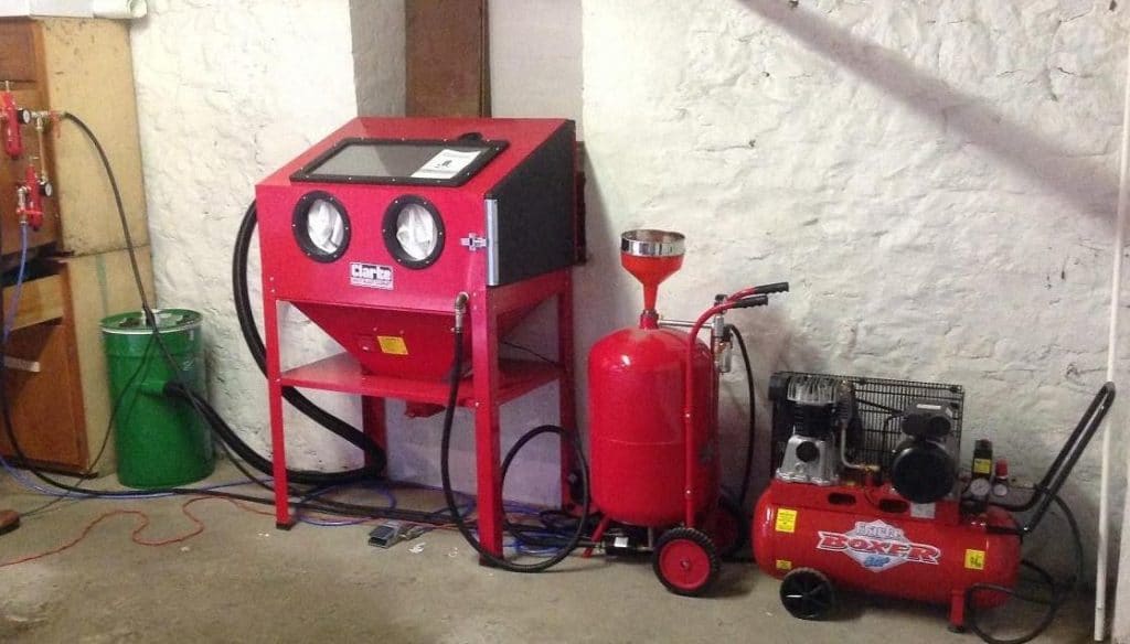 valve for sand blasting cabinet