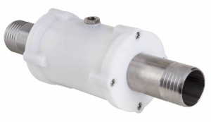 VMP pinch valve with threaded hose nozzle