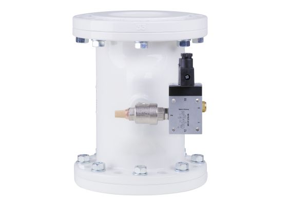AKO shutoff valve with mounted solenoid and quick exhaust valve