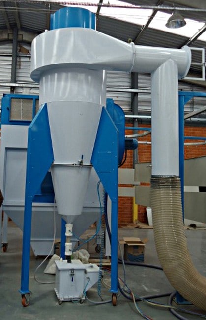 VMP Pinch Valves used for powder coating