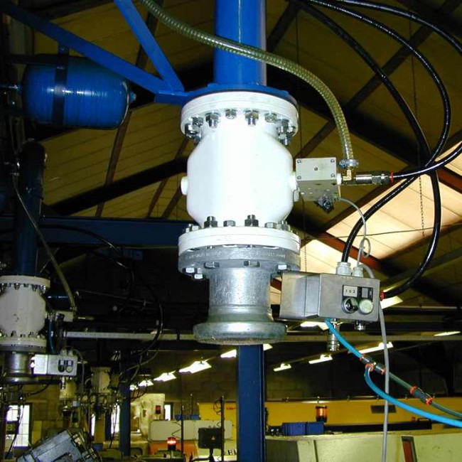 Extraction of chips with Pinch Valve