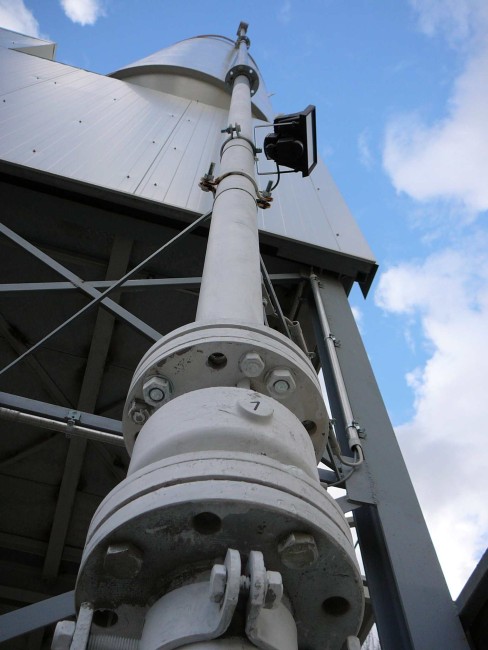 Pinch Valve used on a silo