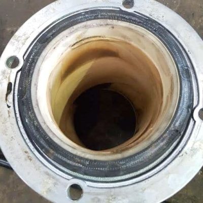 torn pinch valve sleeve