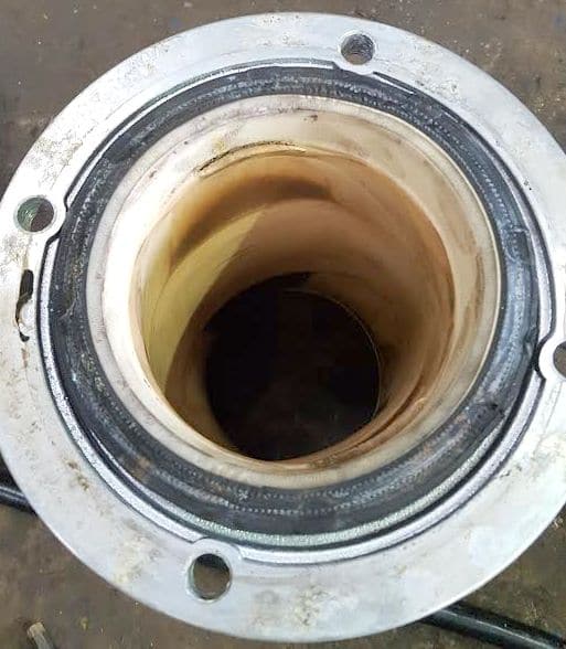 torn pinch valve sleeve