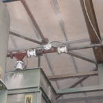 Flanged VF Pinch Valves in sand foundry bladder valves installed