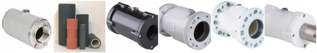 Pneumatic shut off valves with true bores