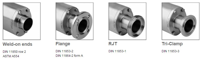 soft seated valve ends