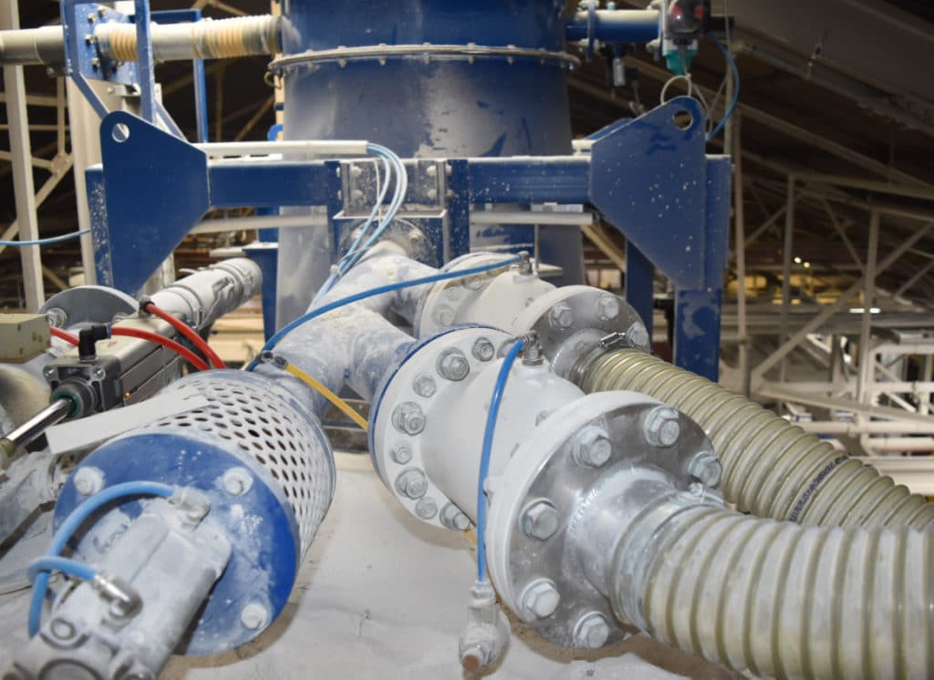 pinch valves with PVC powder