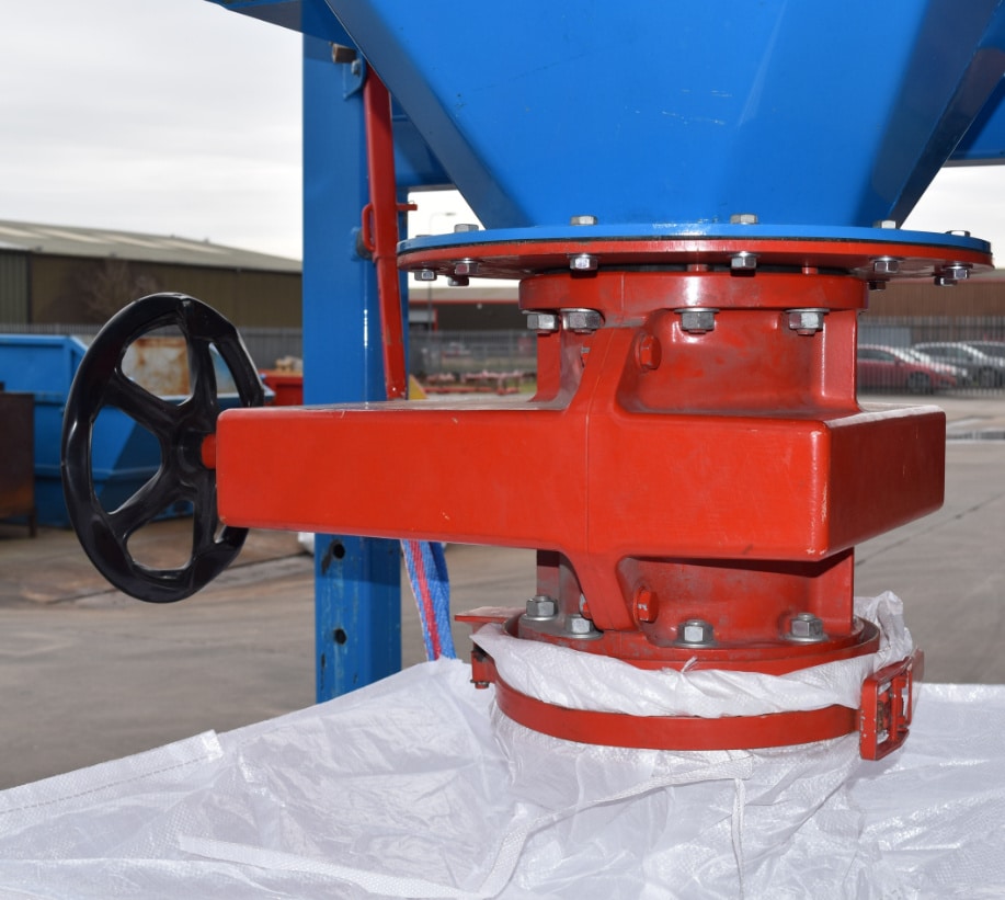Valves for Vacuum Hoppers Filtering & Dispensing Material into Bags