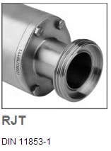Threaded Spigot pinch valve end connections