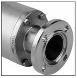 Flanged pinch valve end connections