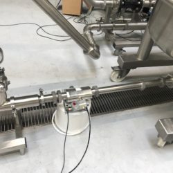 EHEDG certified hygienic valve in high viscosity gum mixing EHEDG certified hygienic valve for xantham gum