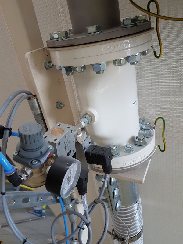 FDA approved valve for bag filling in food powder application