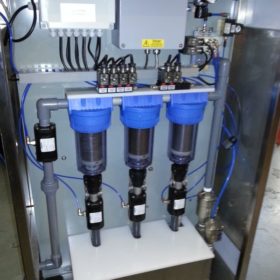 batch measurement system filtration flushing cycle valves for process water