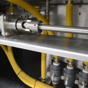 Valves for wet blasting machine