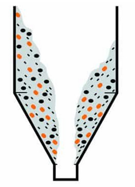 hopper product build up aerators for pet food hopper product build up