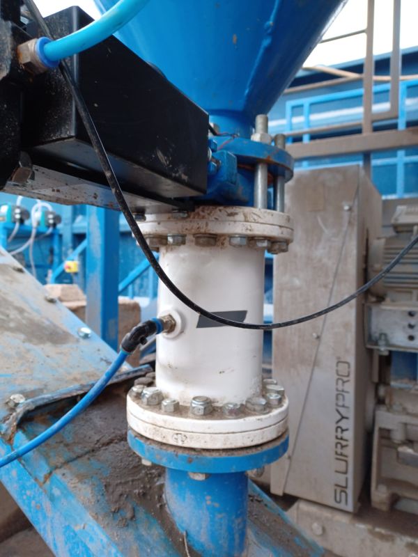 valve for washed sand