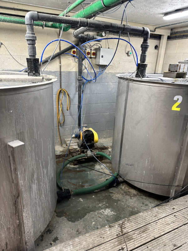 slurry valve for ceramic fibre