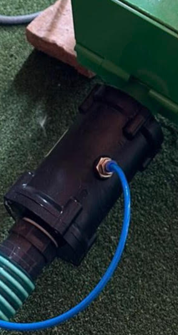 valve on golf ball cleaning system