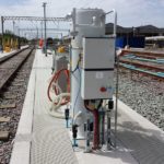 sand dispensing vessel with valves