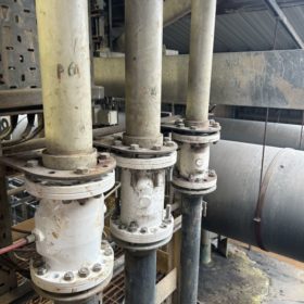 pinch valves for acids valves for acids on chemical waste treatment plant